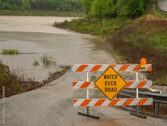 Image with high water sign