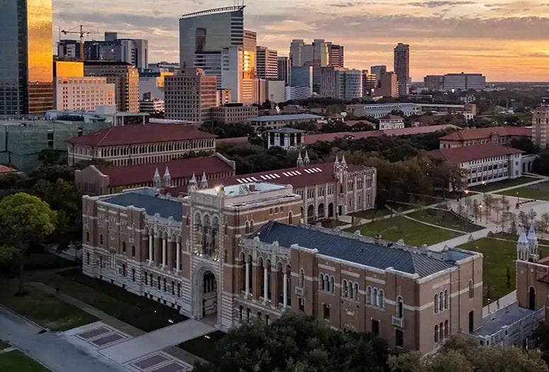 Lovett Hall with TX Med Center
