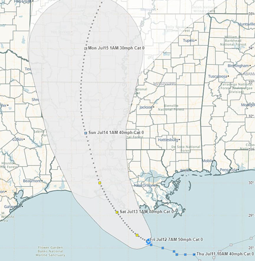 ***UPDATE*** 7/12/2019 Tropical Storm Barry
